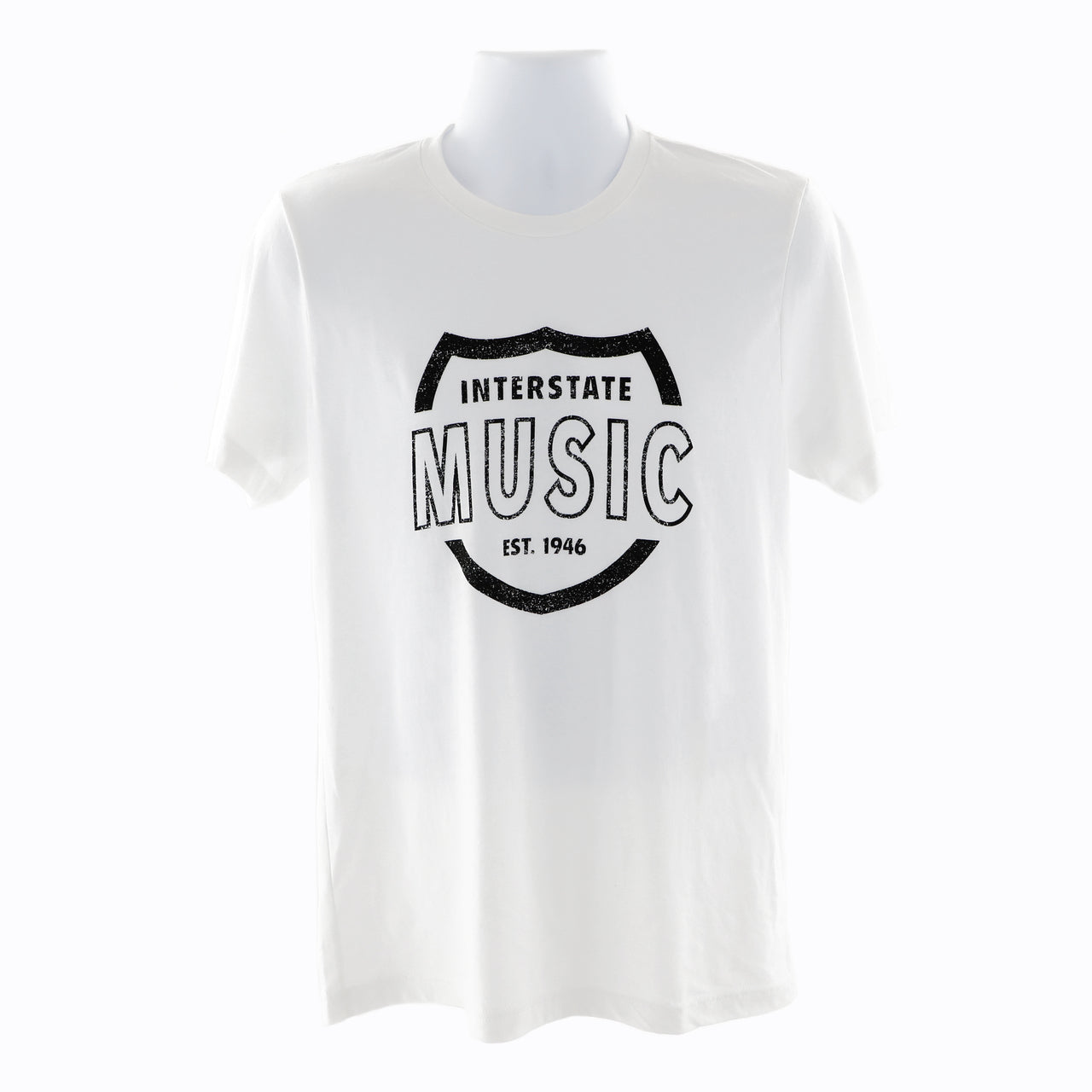 Interstate Music Fleece Short Sleeve T-Shirt - Unisex, White