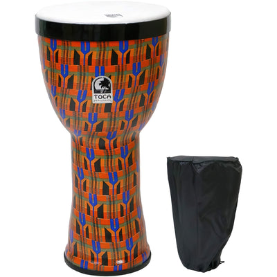 Toca Freestyle II Nesting Djembe, 12", Kente Cloth (TF2ND-12K)