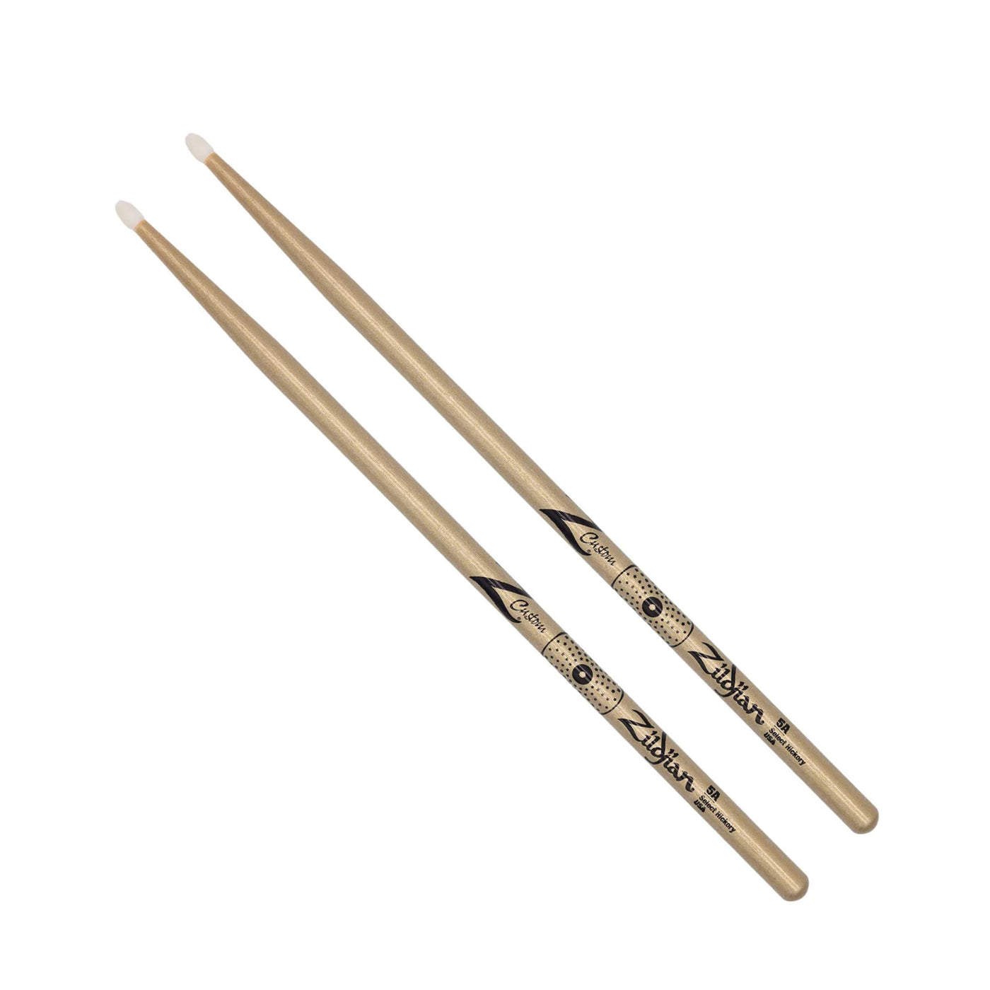 Zildjian Z Custom Limited-Edition Drumsticks - 5A, Nylon Tip, Gold Chroma (Z5ACGN-ZC)