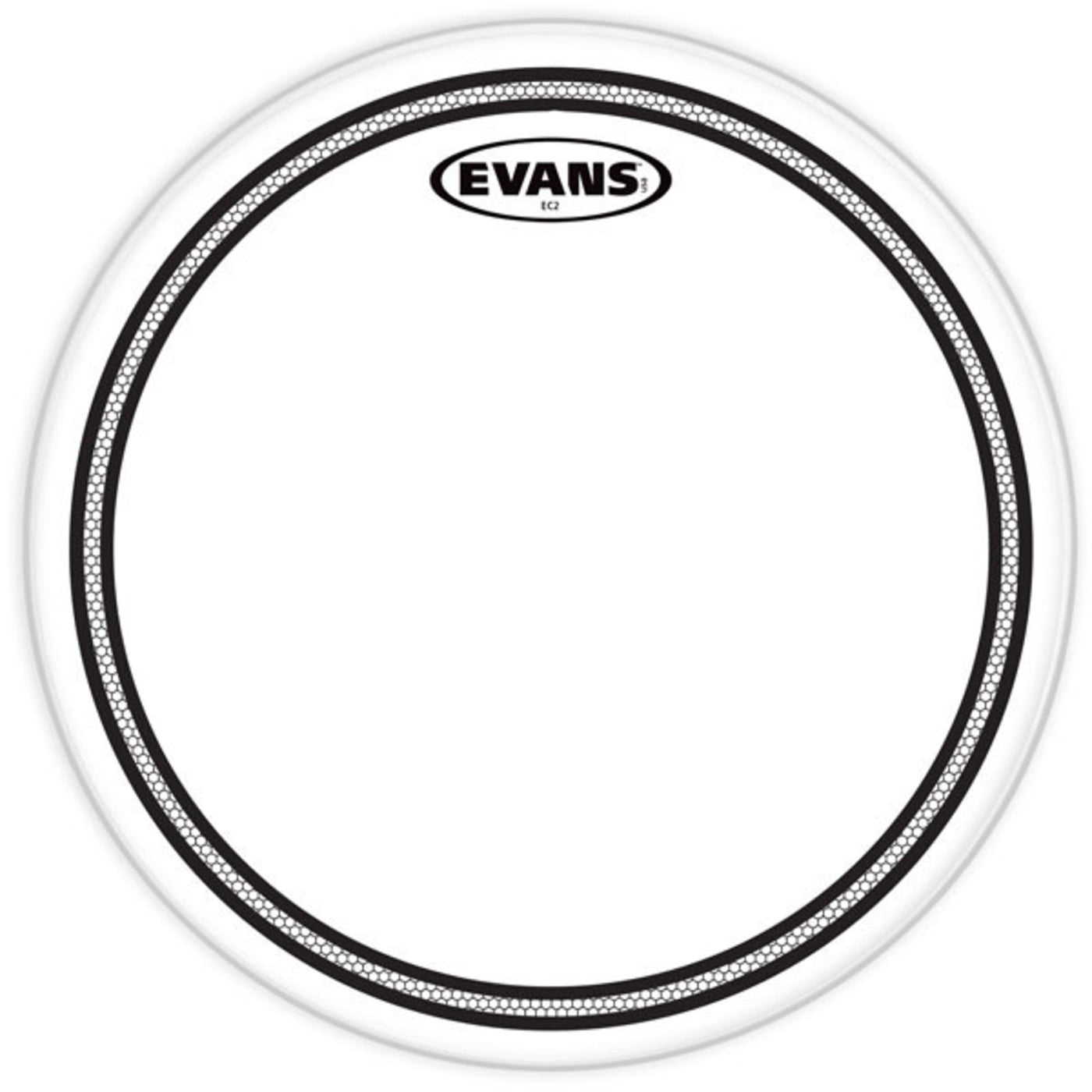 Evans EC2 Clear Tom Drum Head,  14-Inch (TT14EC2S)