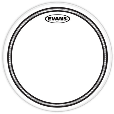 Evans EC2 Clear Tom Drum Head,  14-Inch (TT14EC2S)