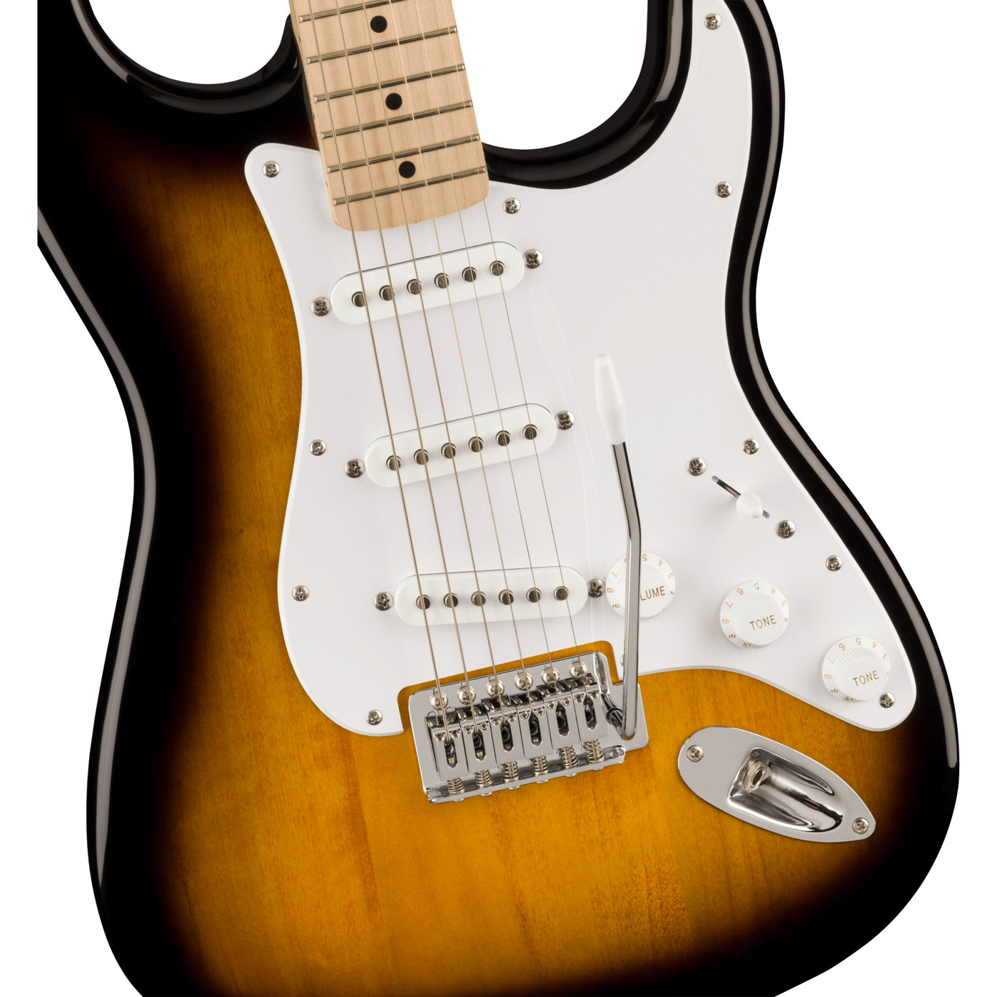 Squier Sonic Stratocaster Electric Guitar Essentials Pack, 2-Color Sunburst (0371720003)