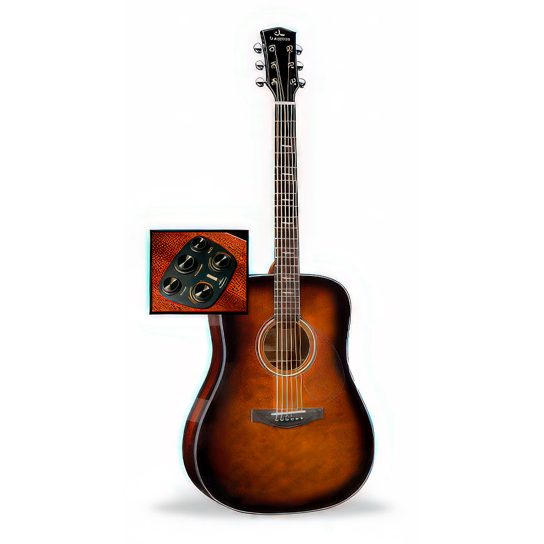 Kepma Elite Acoustic/Electric Dreadnought Guitar with AcoustiFex, Anti – Interst