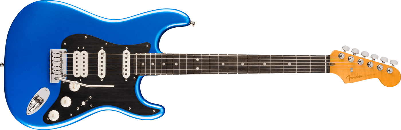 Fender American Ultra II Stratocaster HSS, Ebony Fingerboard, Noble Blue