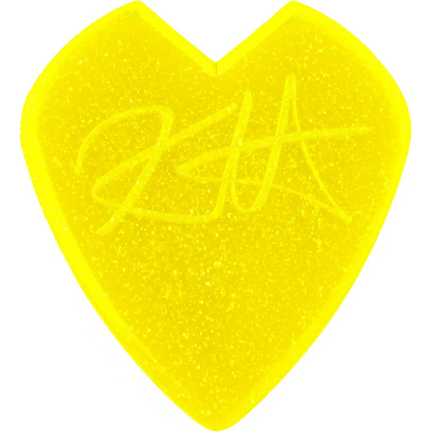 Dunlop Kirk Hammett Jazz III Signature Picks, 1.38mm Gauge, Yellow Glitter (6-pack)