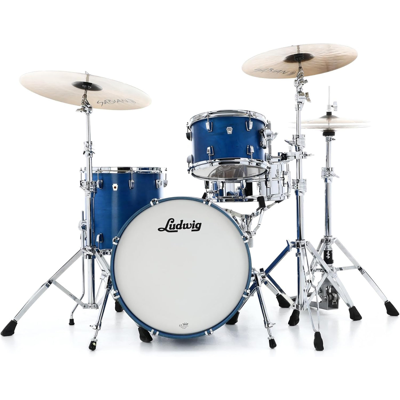 Ludwig Neusonic Downbeat 20" 3 Piece Shell Pack, Satin Royal Blue