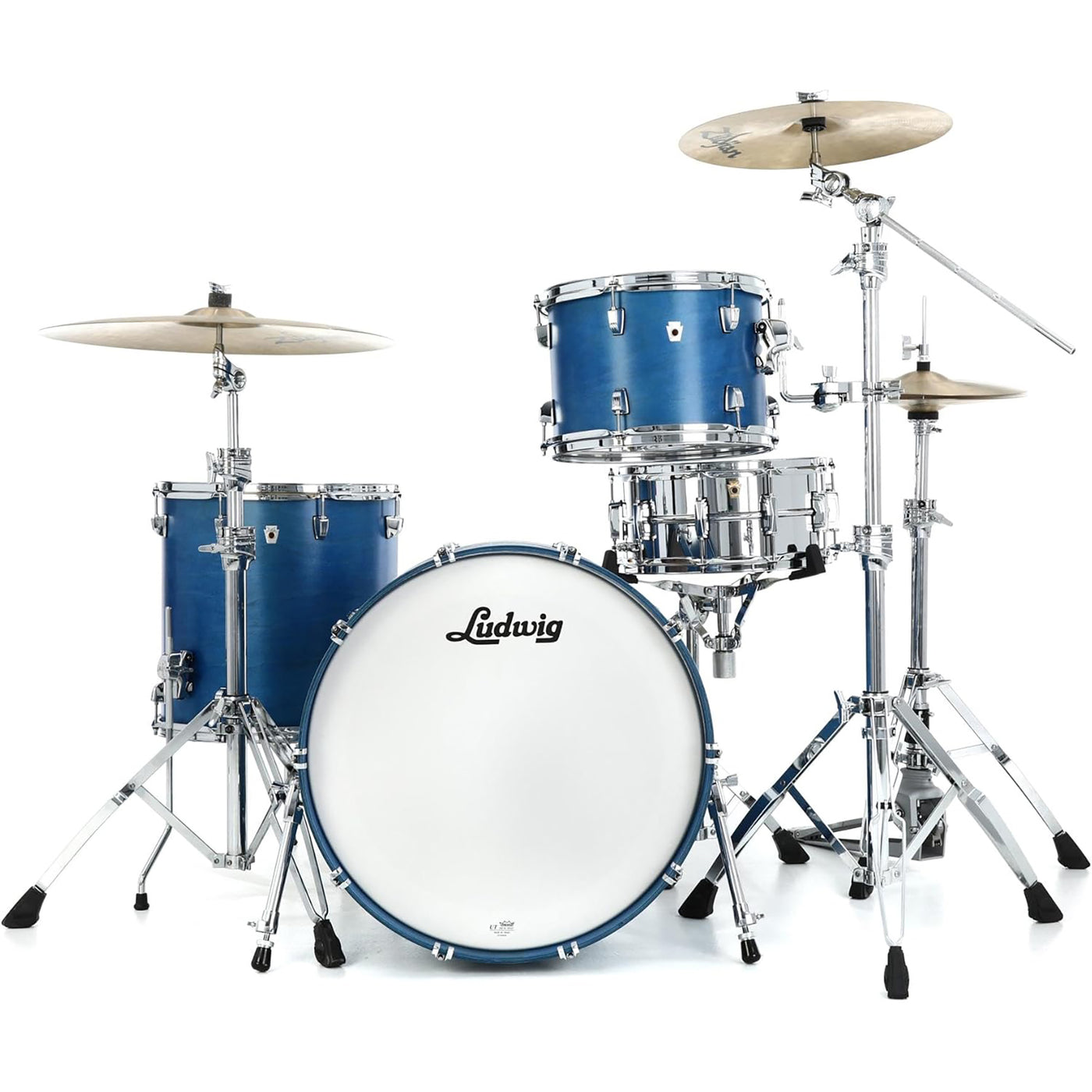 Ludwig Neusonic Fab 22" 3 Piece Shell Pack, Satin Royal Blue