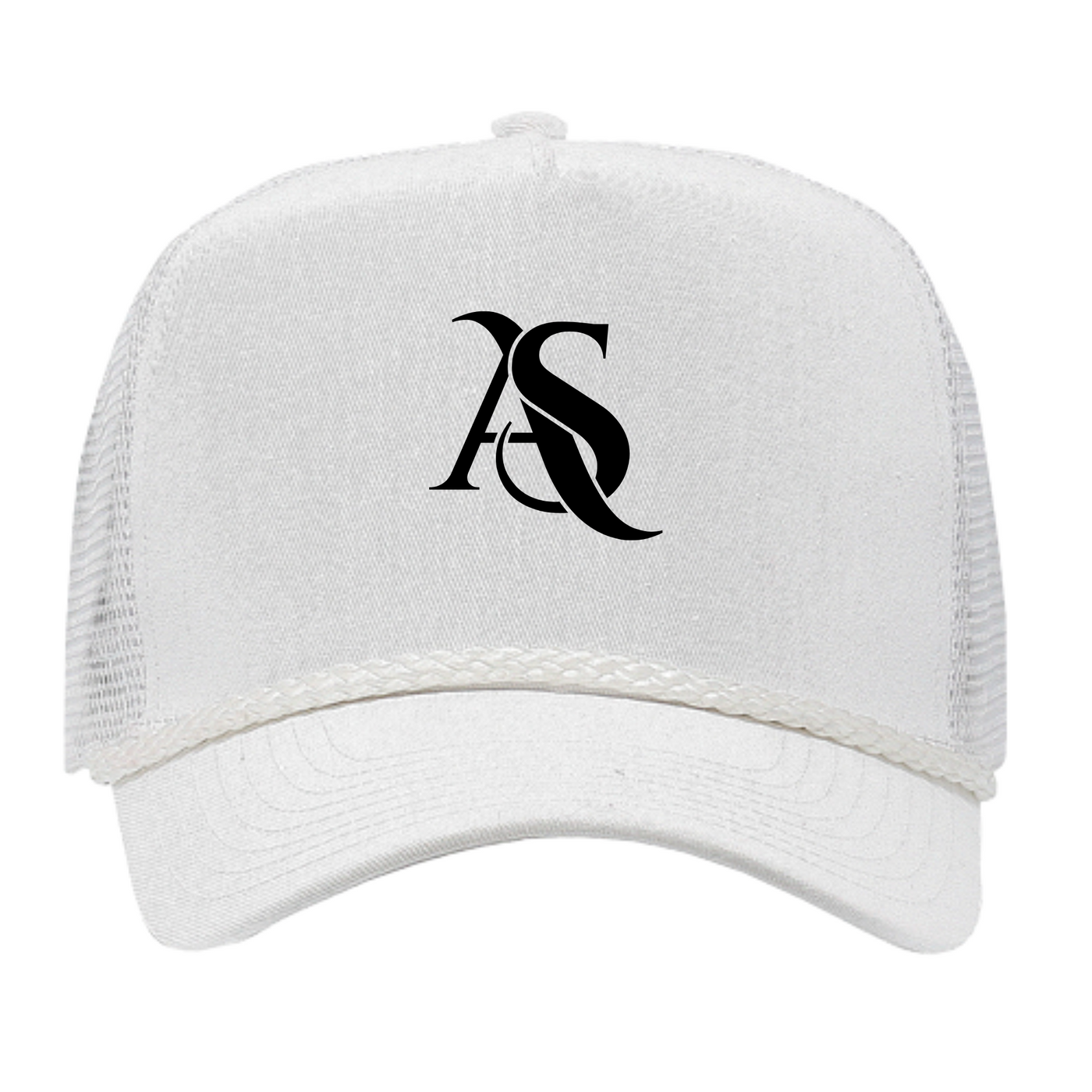 Absolute Silence - Corded Trucker Hat: White