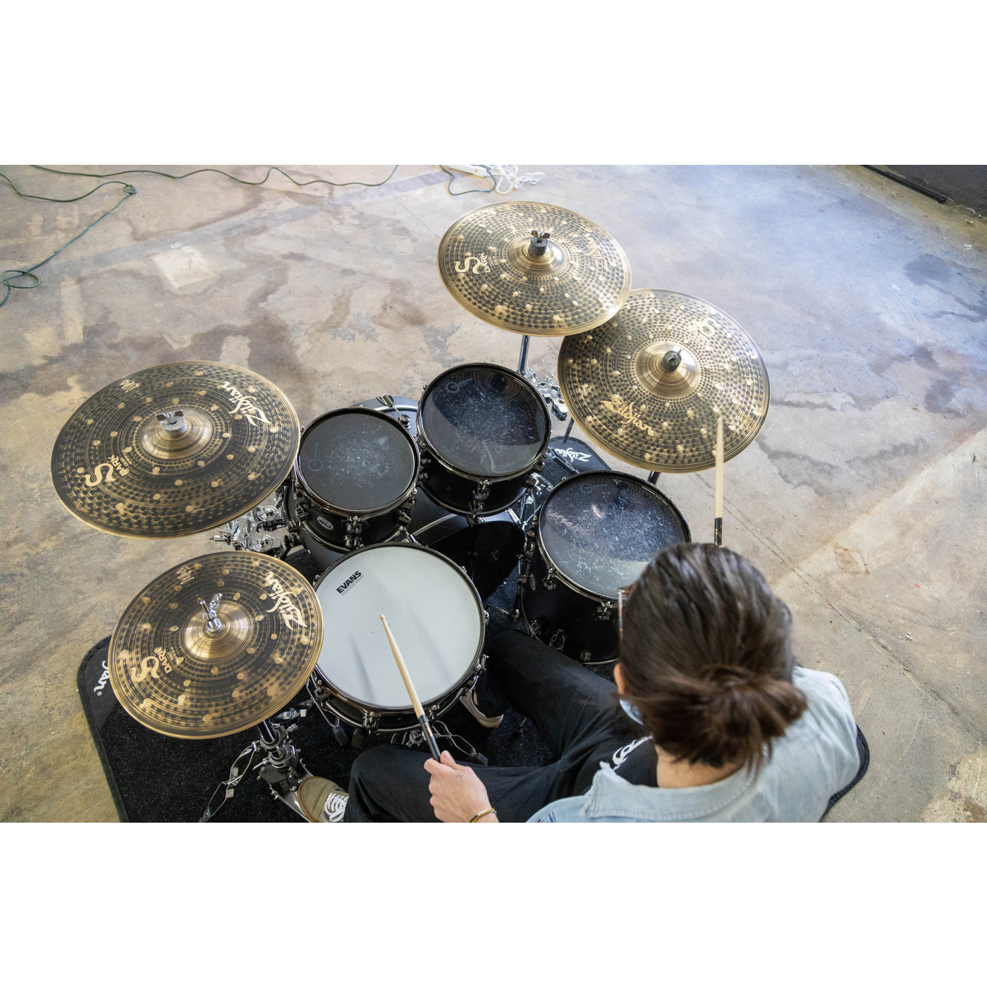Zildjian SD14HPR S Dark Hi Hat Cymbal Top for Drum Set, 14"