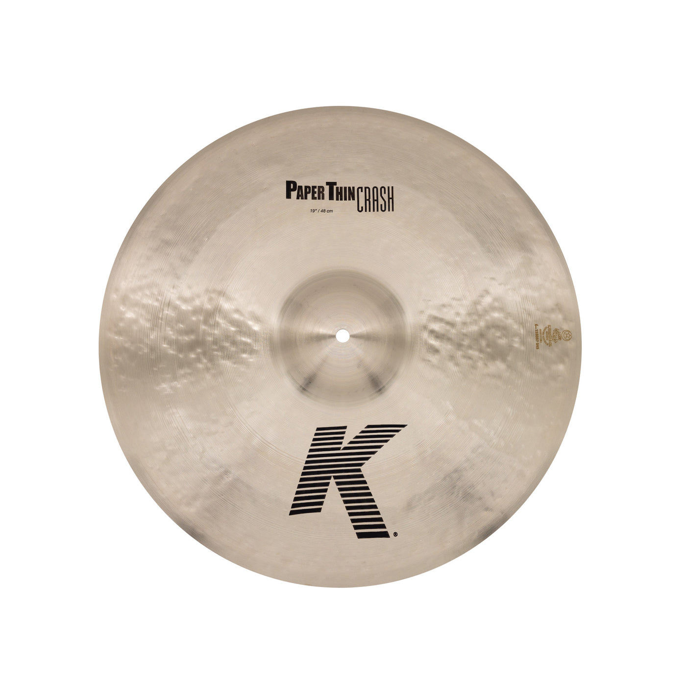 Zildjian K2819 K Paper Thin Crash Cymbal for Drum Set, 19"