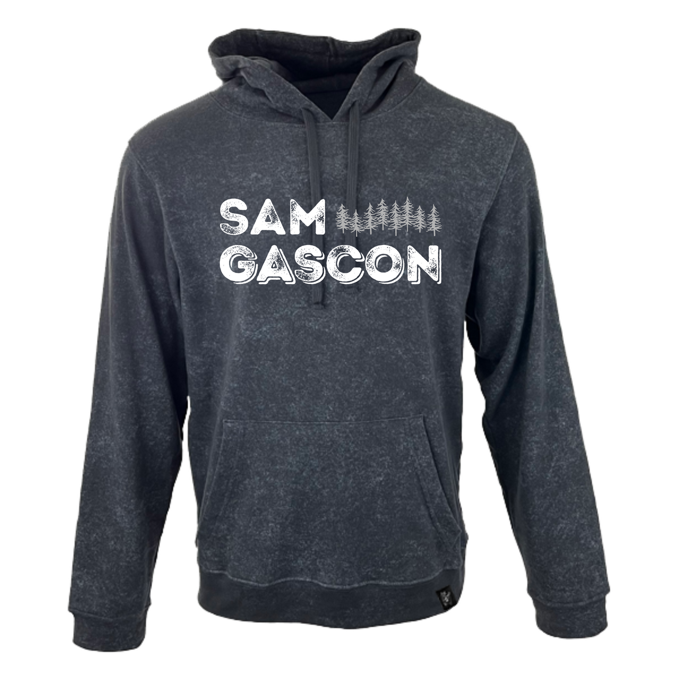 Sam Gascon - Stacked Logo Hoodie - Vintage Black