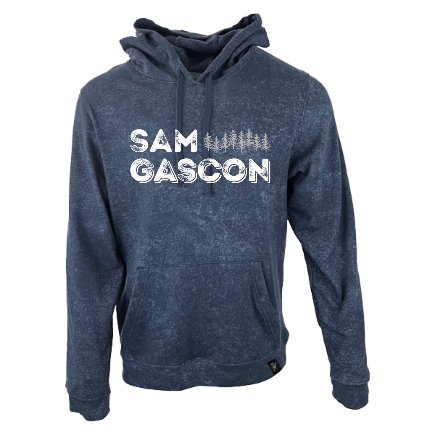 Sam Gascon - Stacked Logo Hoodie - Vintage Navy