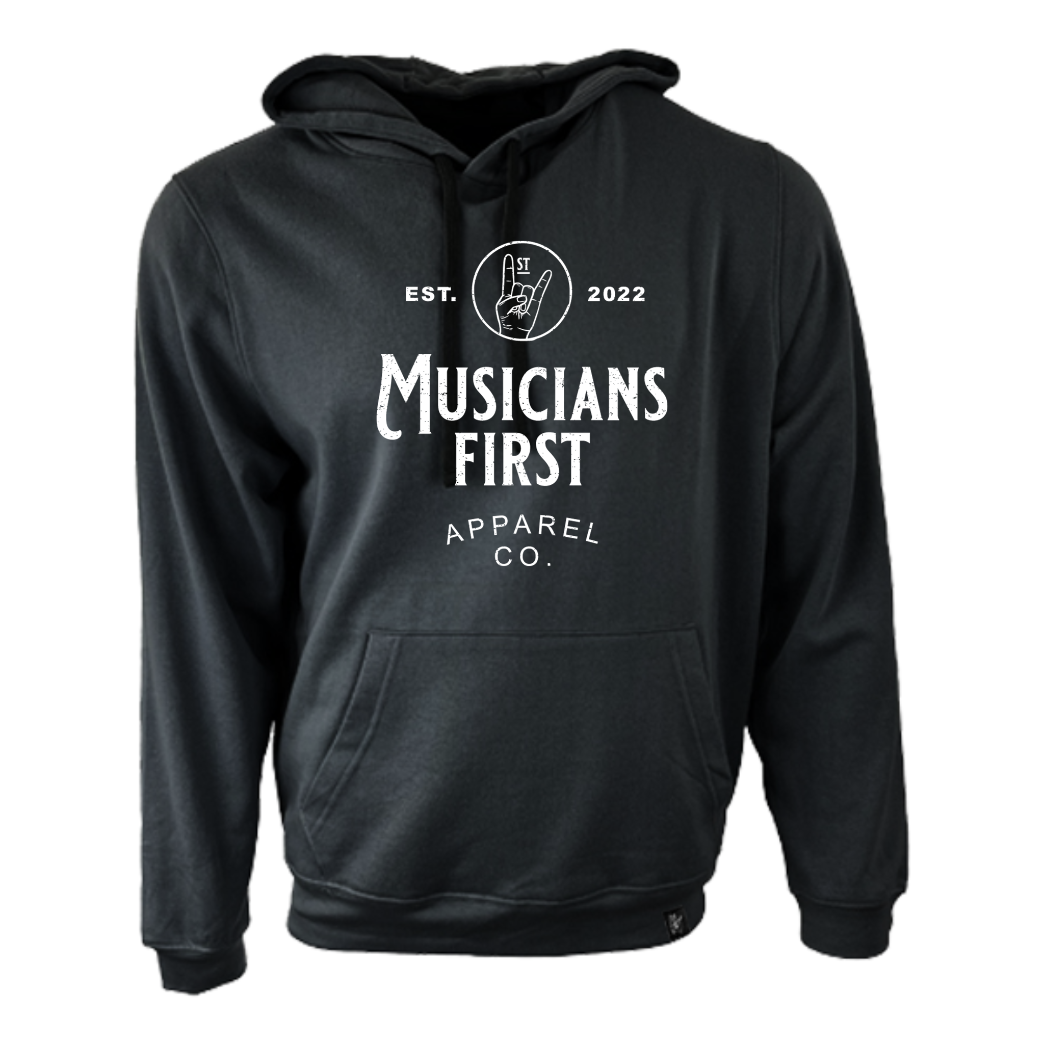 Musicians First Apparel Co. - Logo Hoodie: Solid Black – Interstate Music