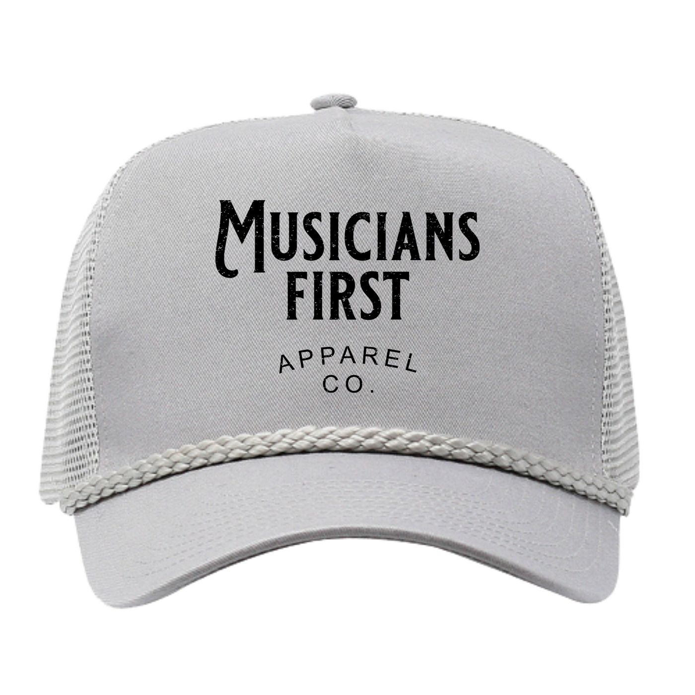 Musicians First Apparel Co. - Snap Back Corded Hat: Gray