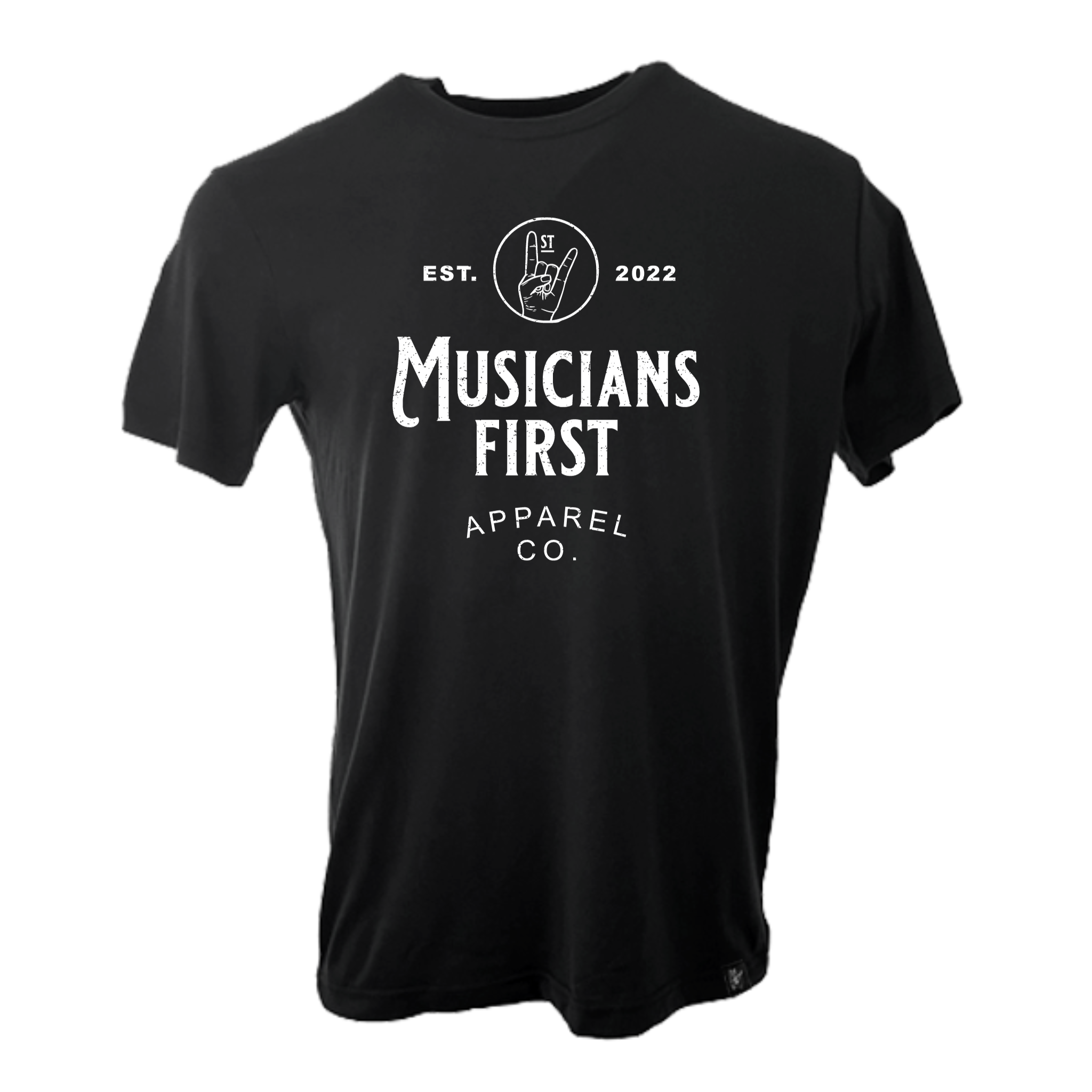 Musicians First Apparel Co. - Logo T-Shirt: Solid Black – Interstate Music