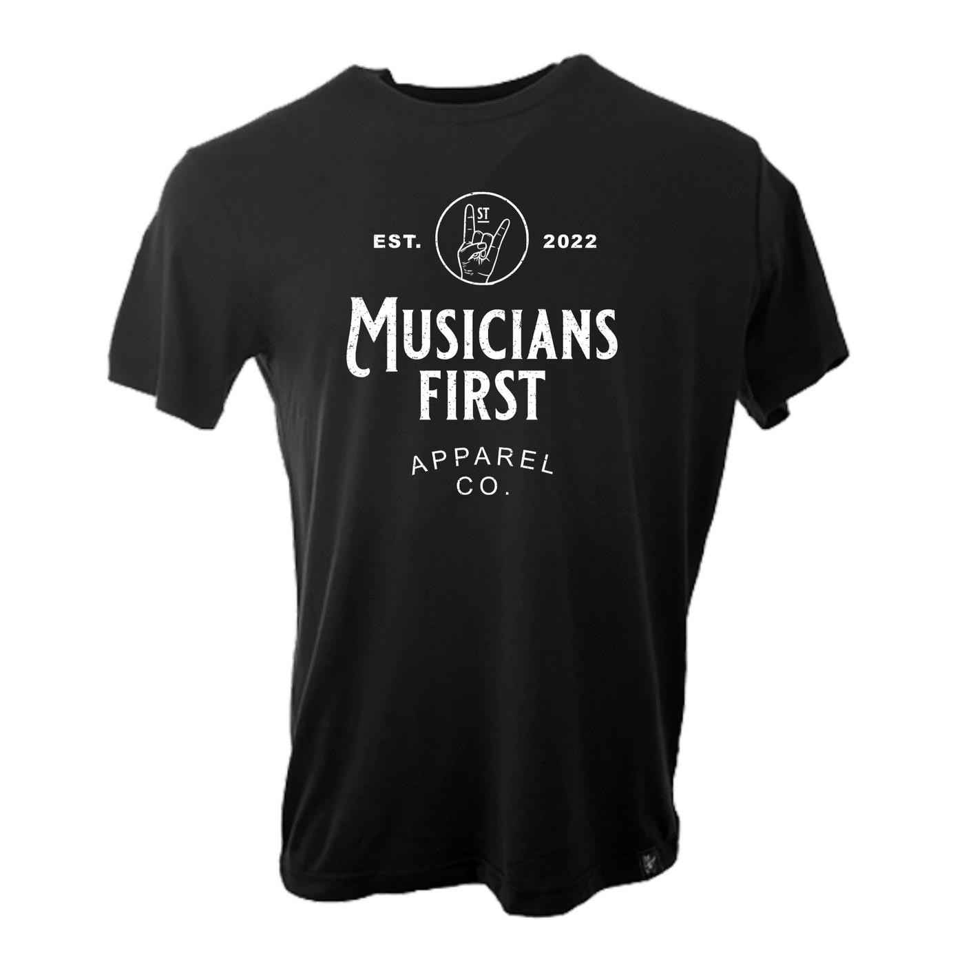 Musicians First Apparel Co. - Logo T-Shirt: Solid Black