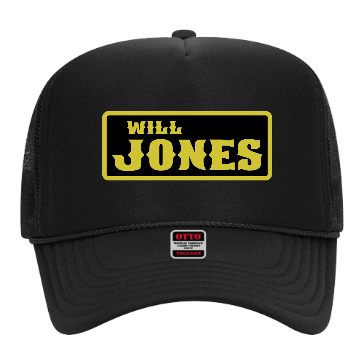 Will Jones - Logo Black Trucker Hat