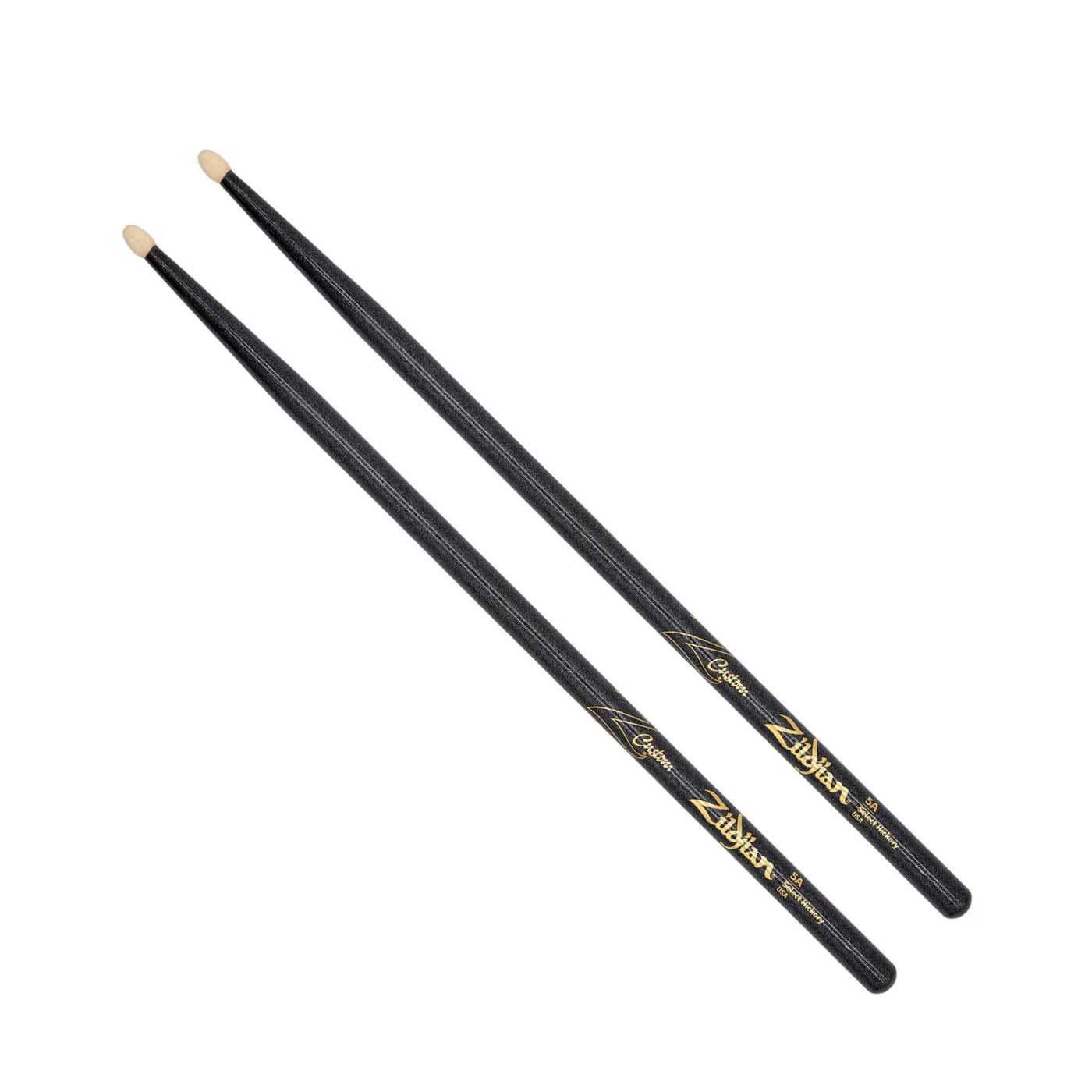 Zildjian Z Custom Limited-Edition Drumsticks - 5A, Wood Tip, Black Chroma (Z5ACB-ZC)