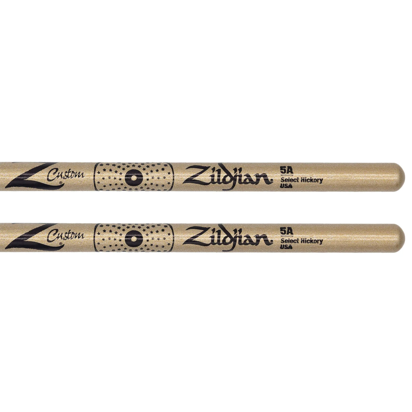 Zildjian Z Custom Limited-Edition Drumsticks - 5A, Nylon Tip, Gold Chroma (Z5ACGN-ZC)