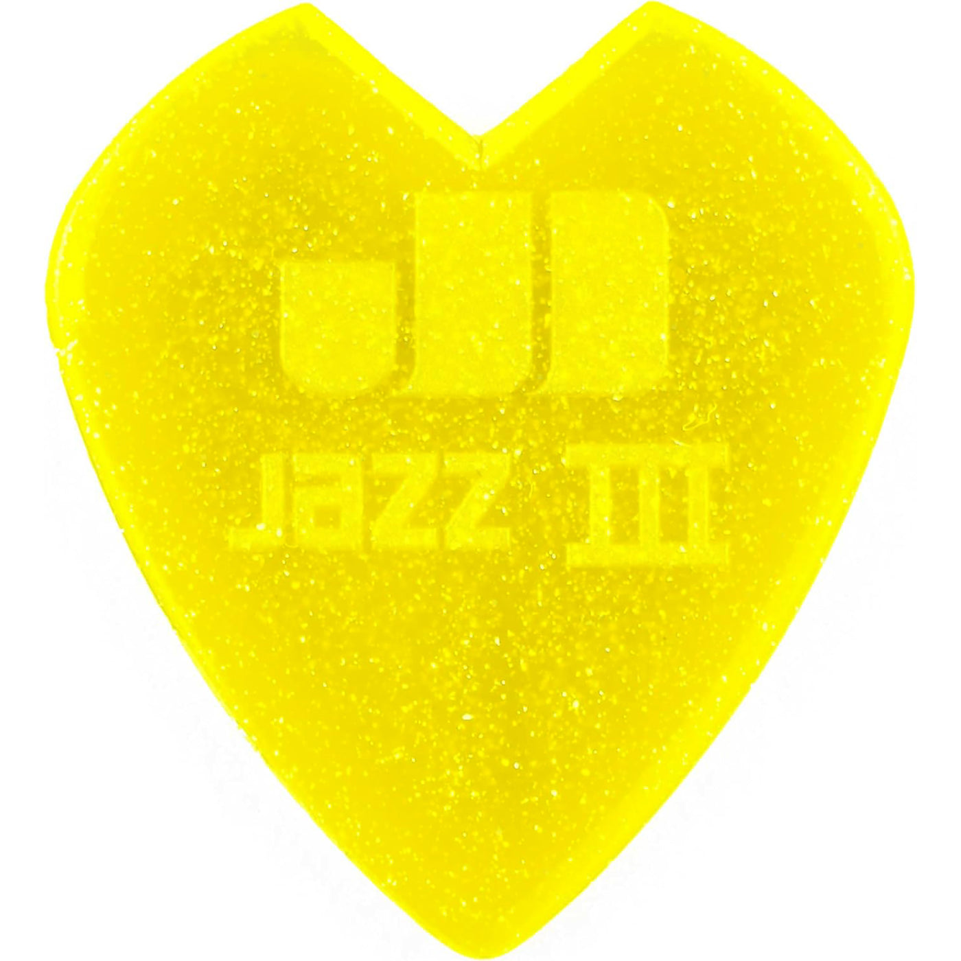 Dunlop Kirk Hammett Jazz III Signature Picks, 1.38mm Gauge, Yellow Glitter (24-Pack)