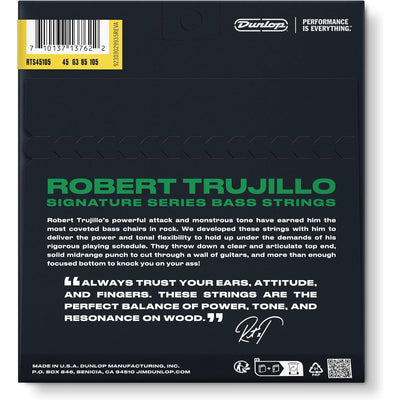 Dunlop Robert Trujillo Stainless Steel Bass Strings, .045-.105 (4-String)