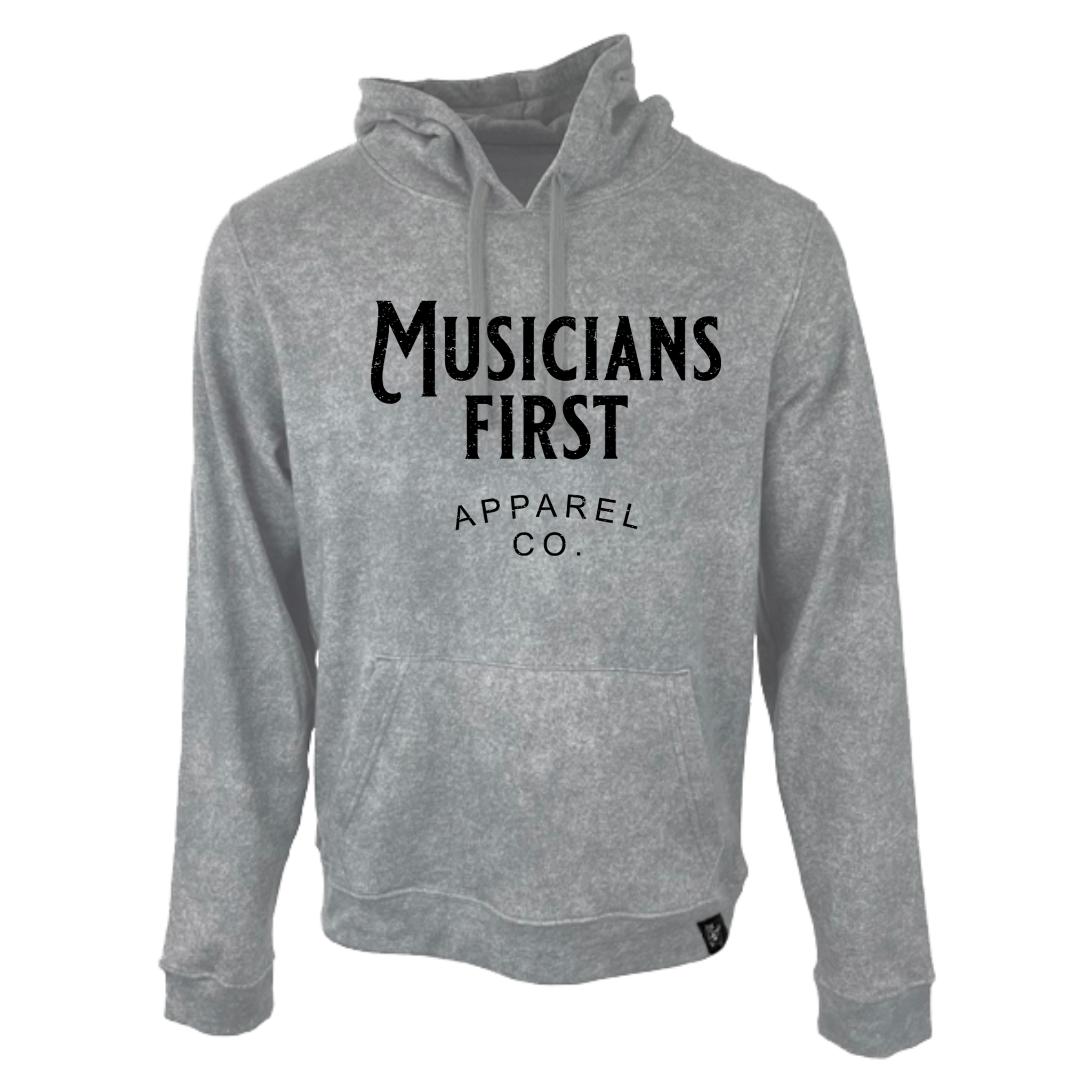 Musicians First Apparel Co. - Logo Hoodie: Vintage Gray – Interstate Music