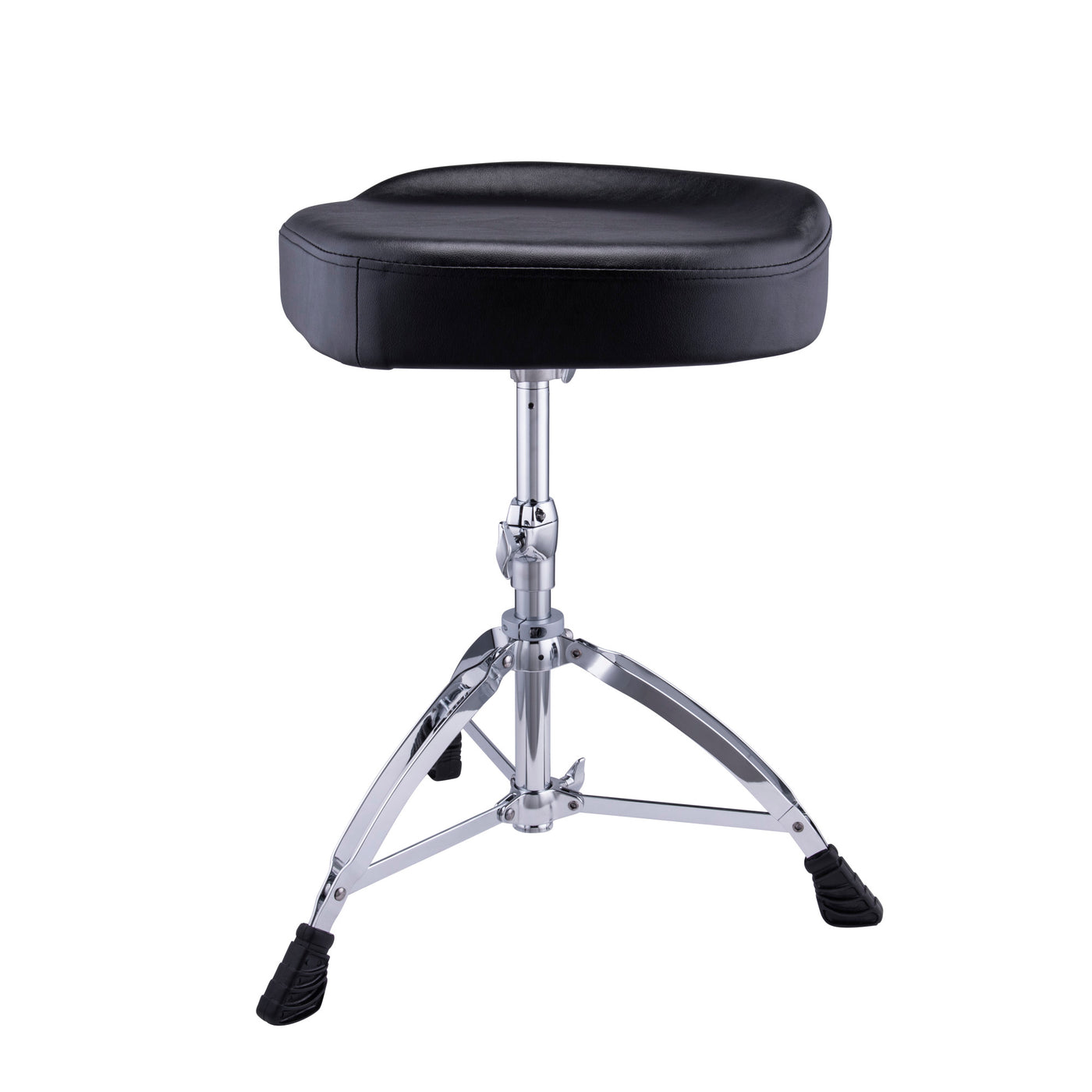 MAPEX Soft Vinyl Top Saddle Style Seat with 3 Double Braced Legs and Tube Spindle (T675A)