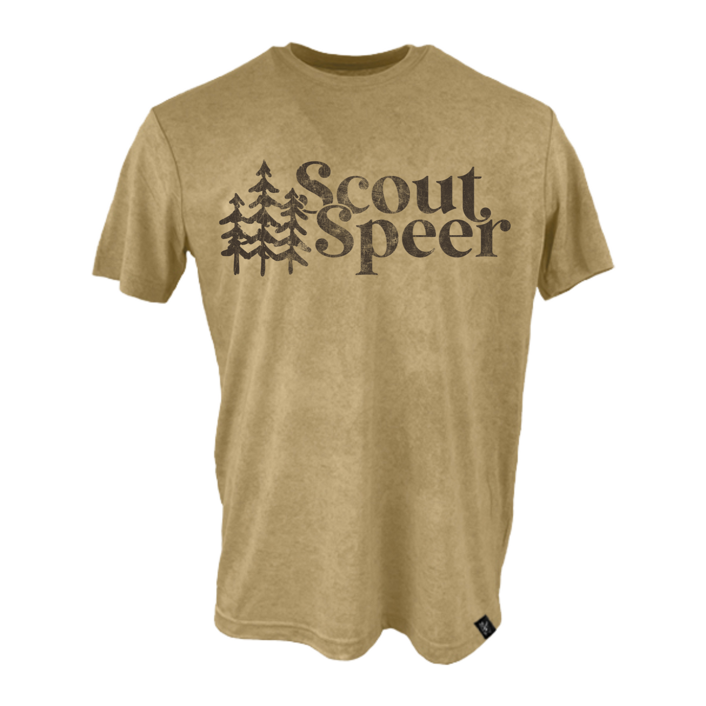 Scout Speer - Stacked Logo Shirt - Vintage Khaki