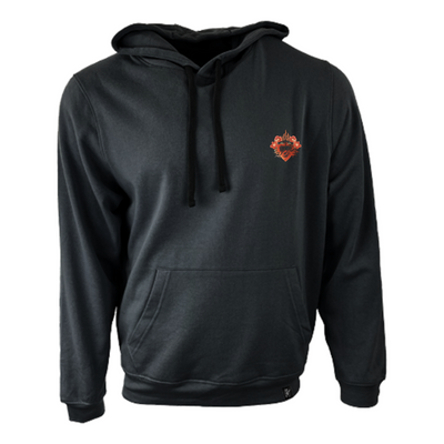 Abby Anderson - Heart On Fire Hoodie: Solid Black