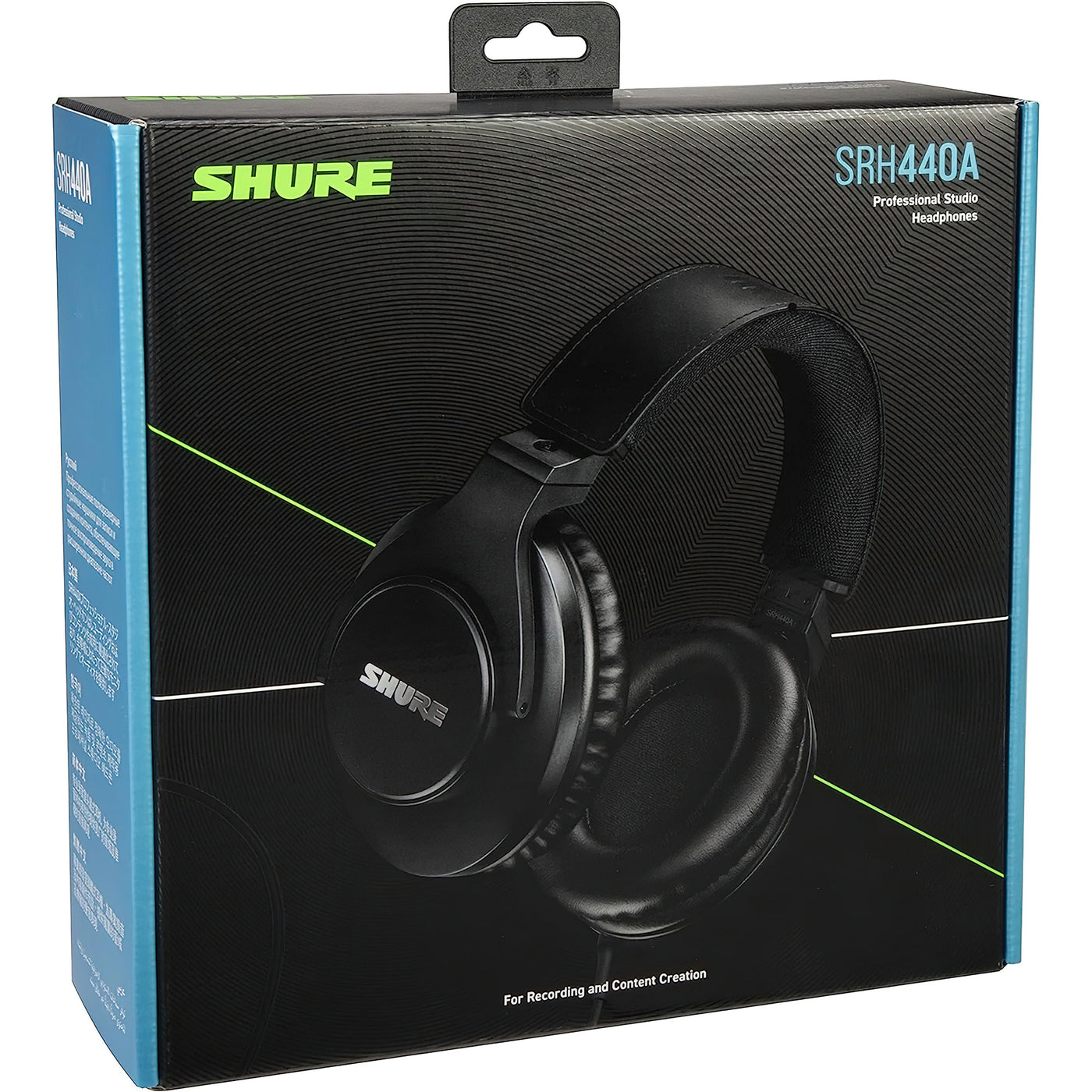 Shure Over-Ear Wired Headphones for Monitoring & Recording, Professional Studio Grade, Enhanced Frequency Response, Work with All Audio Devices, Adjustable & Collapsible Design (SRH440A)