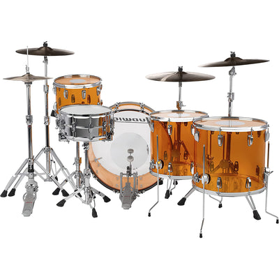 Ludwig Vistalite John Bonham Zep Set Shell Pack with Snare Drum, Amber(L8264LX47)