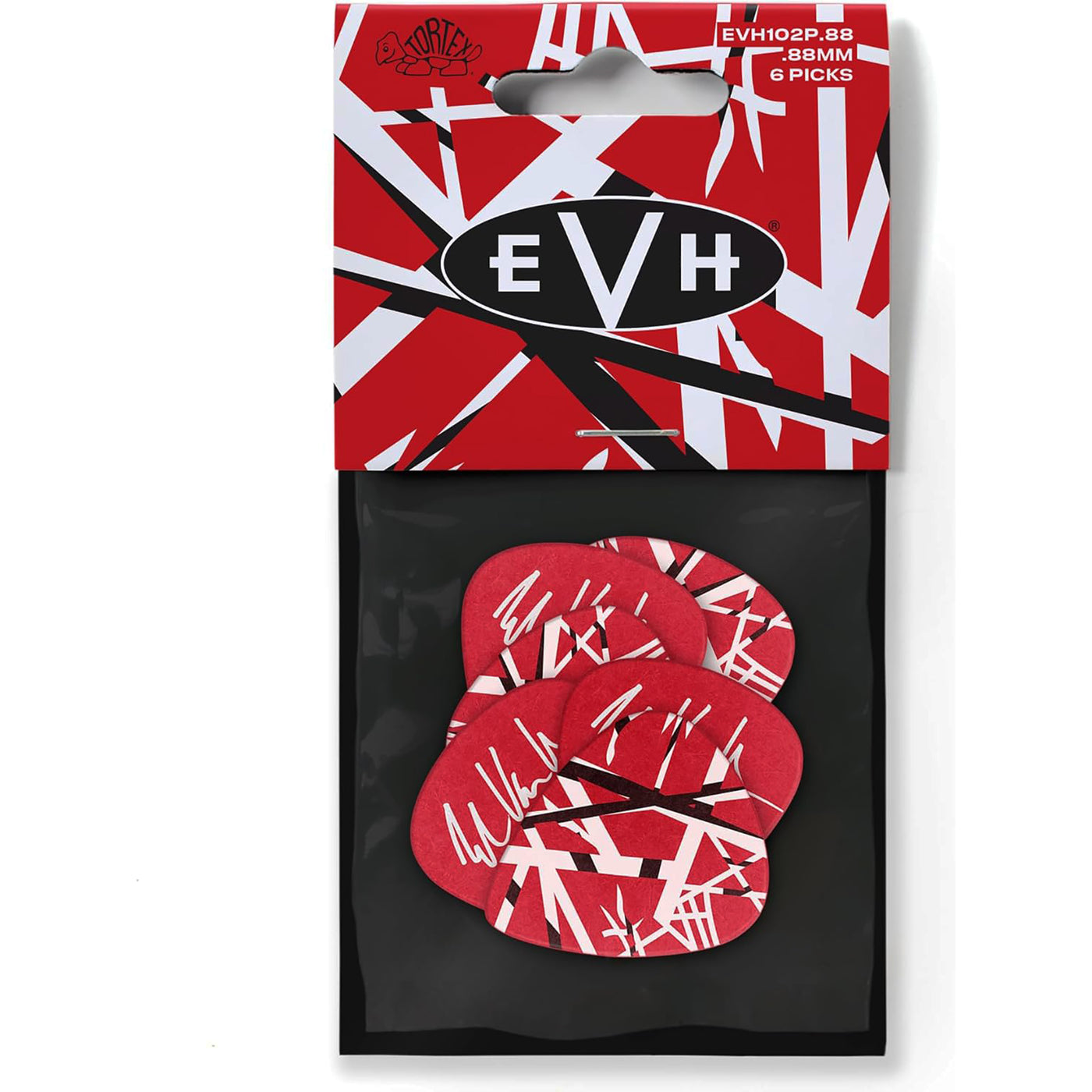 Dunlop EVH Tortex Frankenstein Guitar Picks, .88mm (6-Pack)