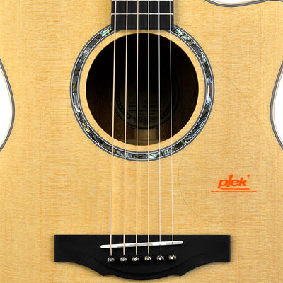 Kepma Elite All-Solid Grand Auditorium Guitar, Natural Finish