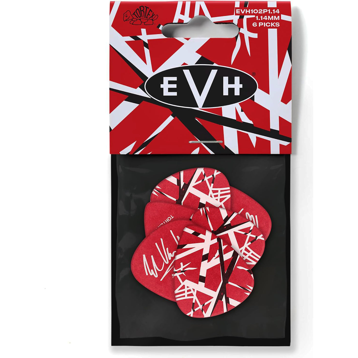 Dunlop EVH Tortex Frankenstein Guitar Picks, 1.14mm (6-Pack)