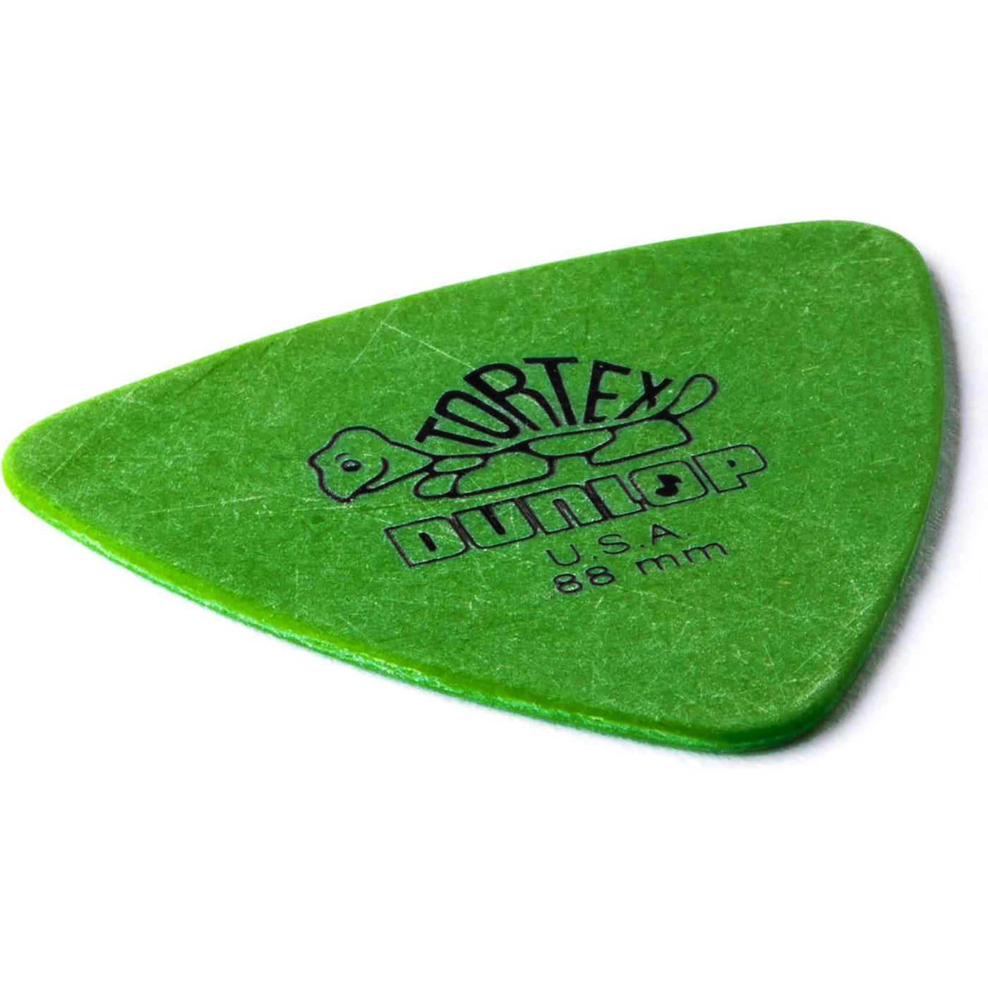 Dunlop Tortex Triangle Guitar Pick, .88mm, Green (6-Pack)