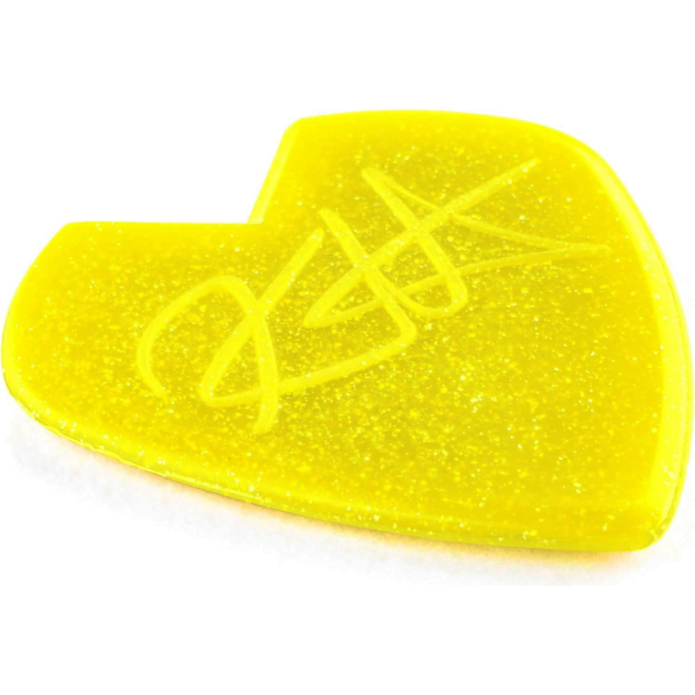 Dunlop Kirk Hammett Jazz III Signature Picks, 1.38mm Gauge, Yellow Glitter (24-Pack)