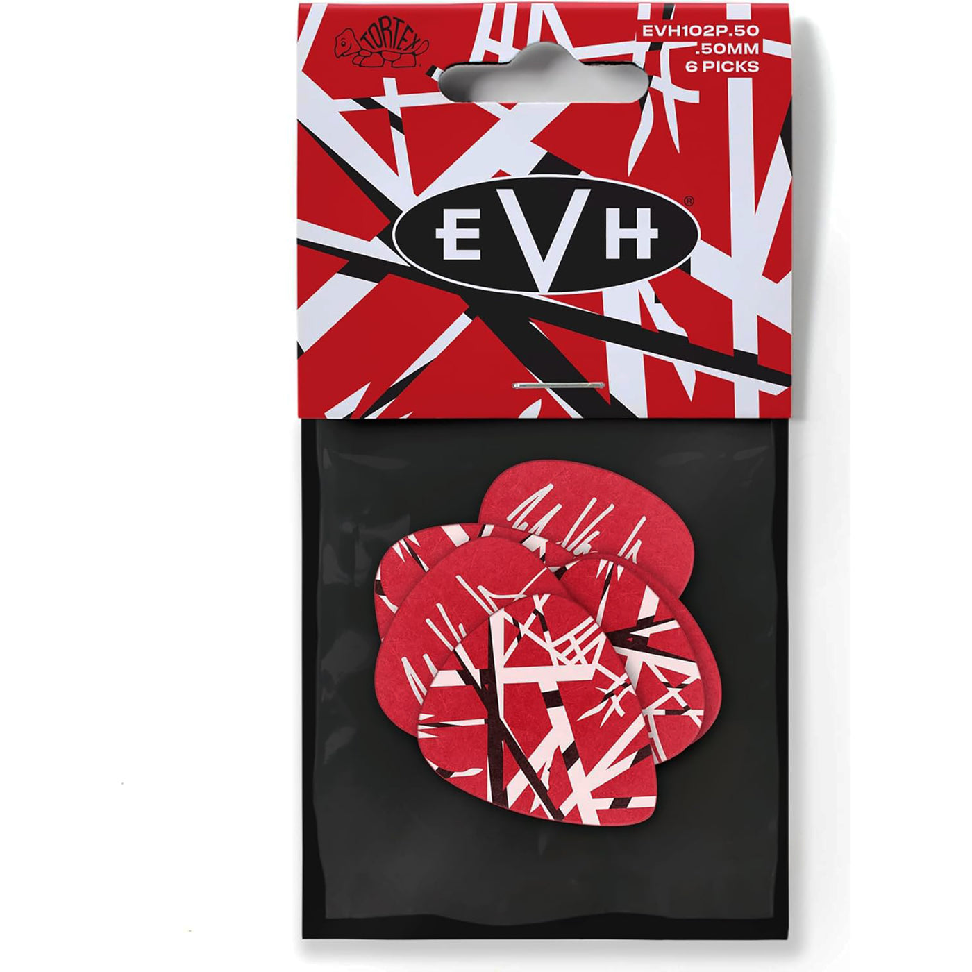 Dunlop EVH Tortex Frankenstein Guitar Picks, .50mm (6-Pack)