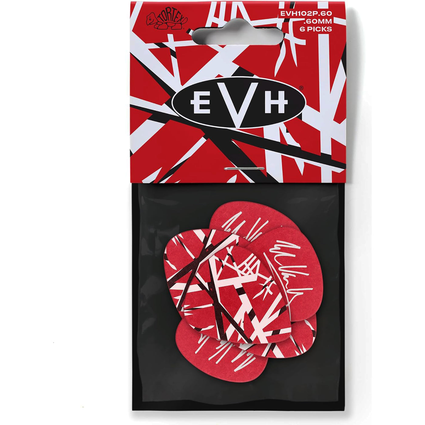 Dunlop EVH Tortex Frankenstein Guitar Picks, .60mm (6-Pack)