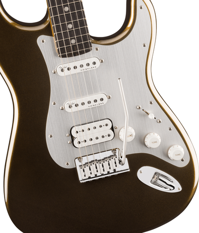 Fender American Ultra II Stratocaster HSS, Ebony Fingerboard, Texas Tea