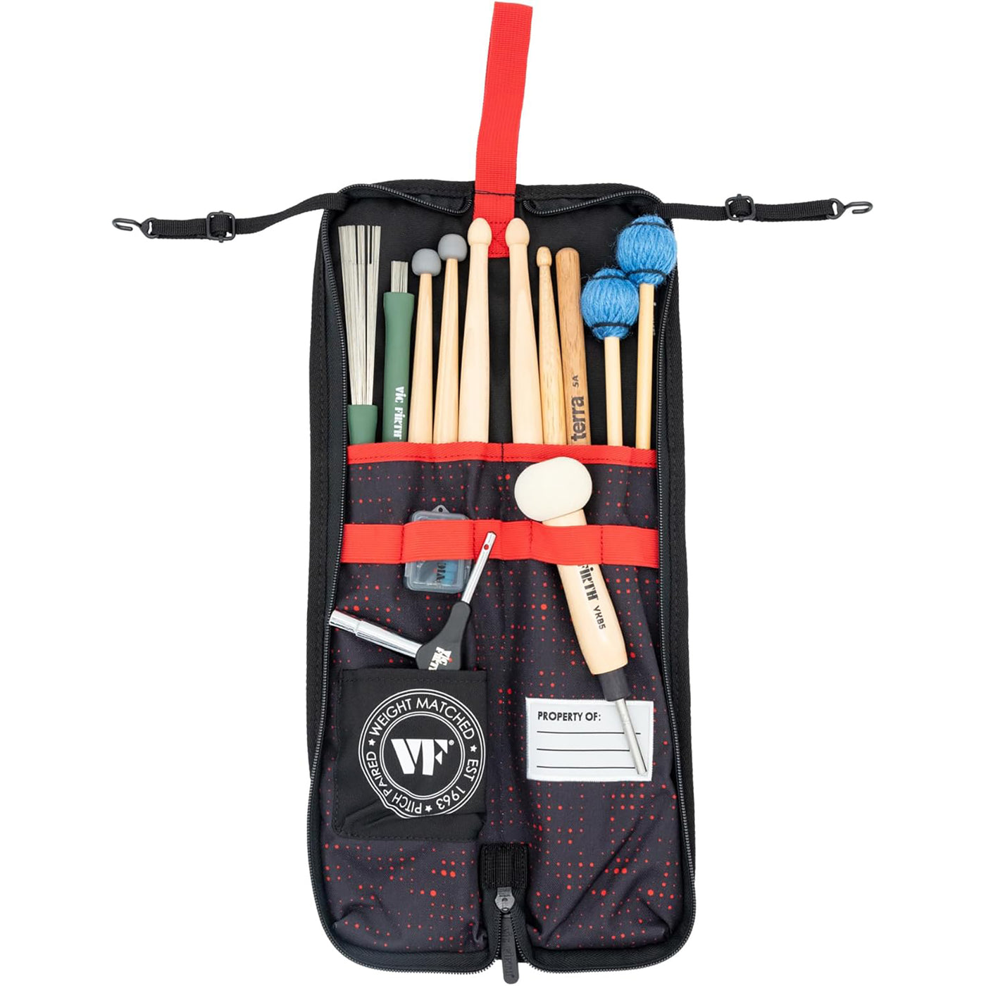 Vic Firth Essential Stick Bag, Red Dot