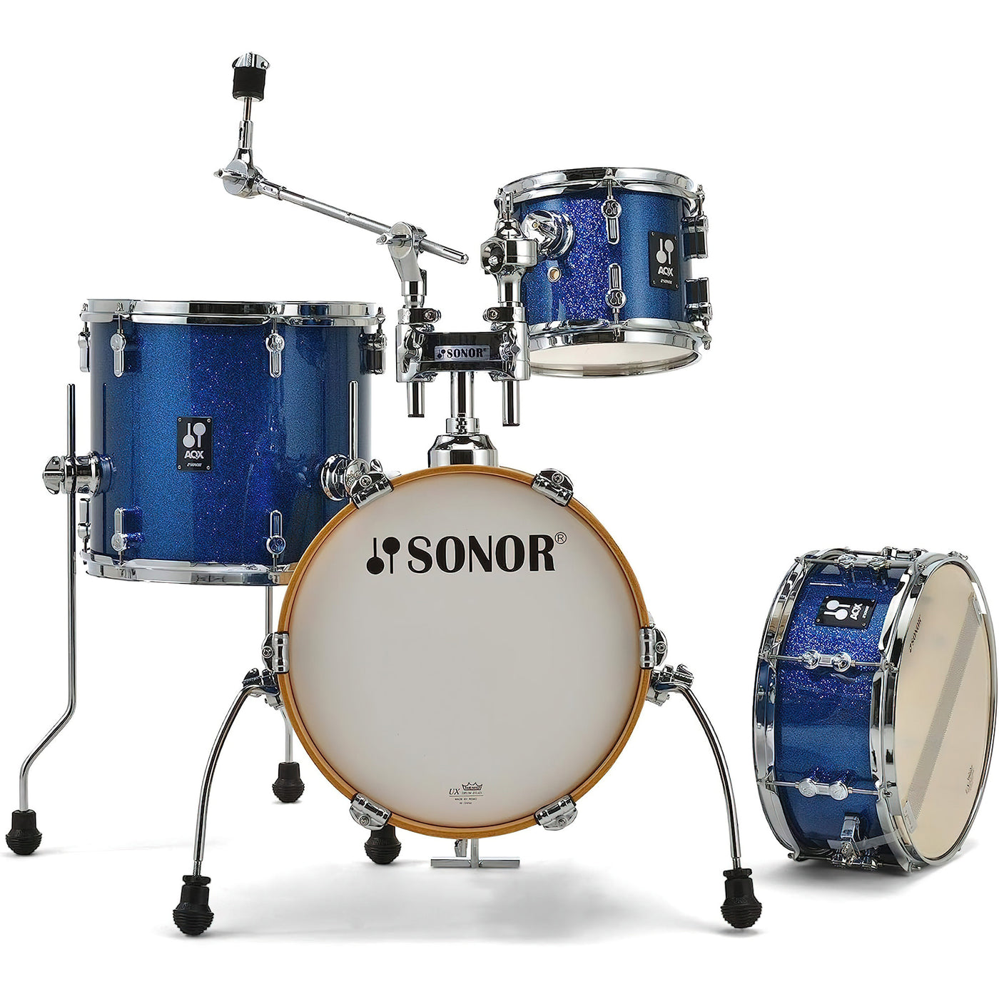 Sonor AQX Micro 4-piece Shell Pack, Blue Ocean Sparkle (AQX-MICROWMBOS)