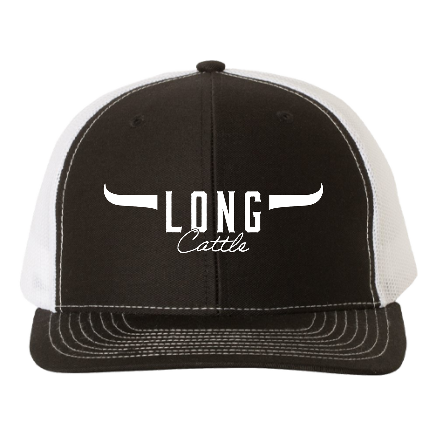 Brice Long Cattle Richardson Trucker Hat – Black/White