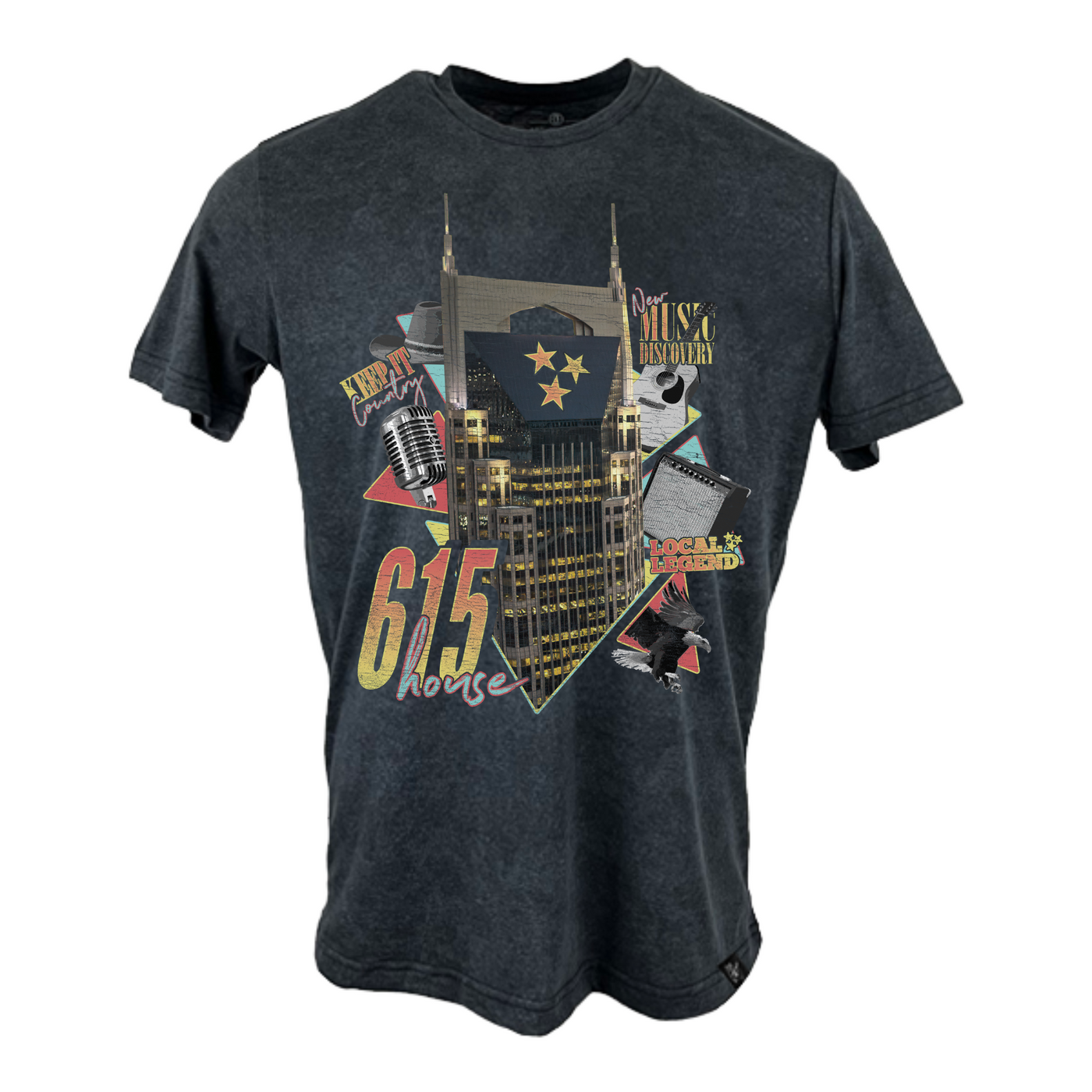 615 HOUSE - Nashville Collage: Vintage Black