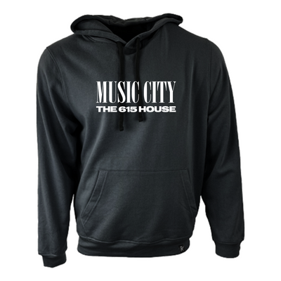 THE 615 HOUSE - Music City Hoodie: Solid Black