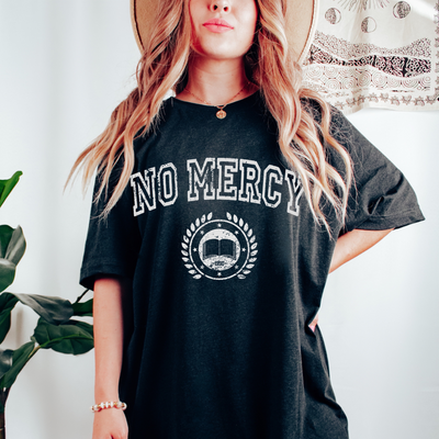 Austin Giorgio "No Mercy" Ivory University Vintage Black T-Shirt