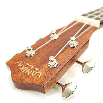Lanikai CDST-S 4-String Ukulele, Cedar Solid Top Soprano Ukulele, With Deluxe Grover Tuners, Natural