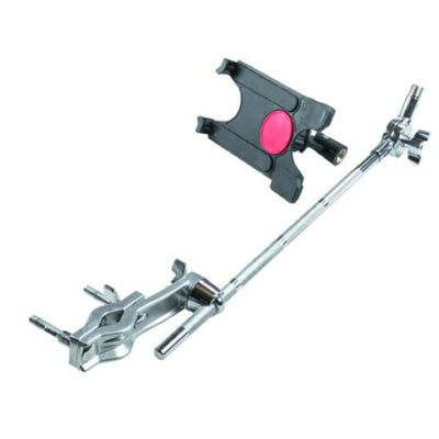 Gibraltar Tablet Mount with Long Boom Arm and Grabber Clamp