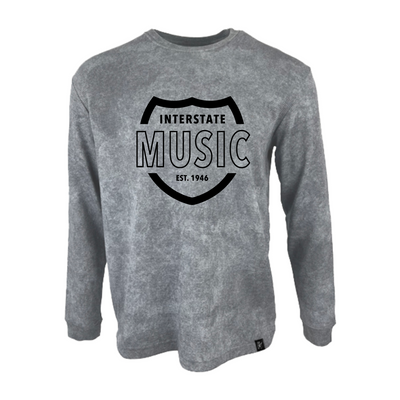 Interstate Music - Black Badge Logo Thermal - Vintage Gray