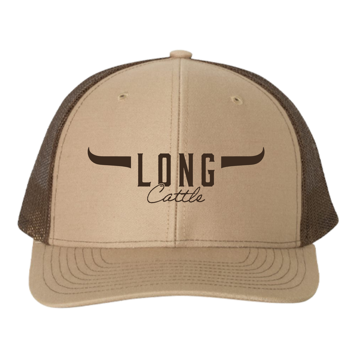 Brice Long Cattle Richardson Trucker Hat – Khaki/Brown