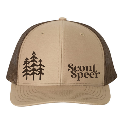 Scout Speer - Stacked Logo Hat - Khaki